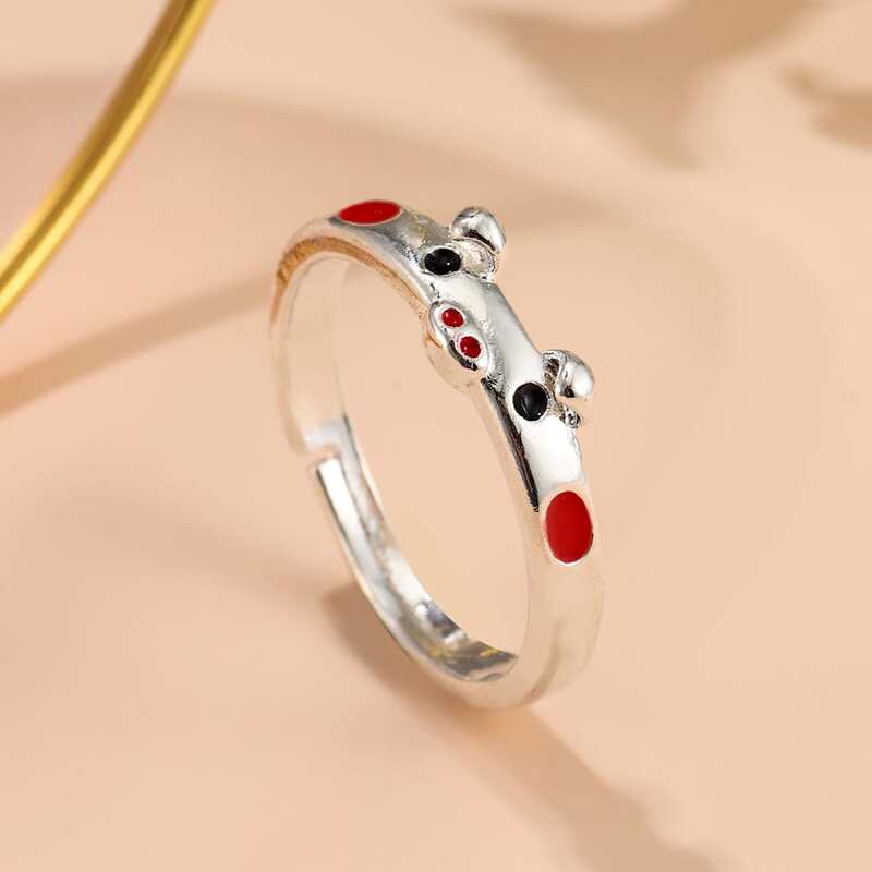 

Pig Design Ring, Silver