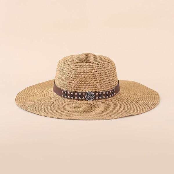 

Wide Brim Straw Hat, Khaki