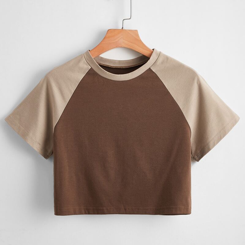 

Colorblock Baseball Tee, Multicolor
