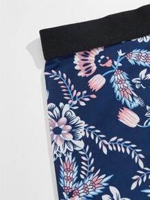 Men 4pcs Floral Print Boxer Brief - Multicolor - View 3