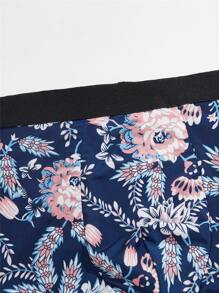 Men 4pcs Floral Print Boxer Brief - Multicolor - View 4