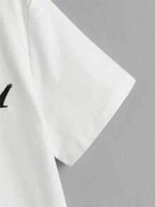 Tween Boy Eagle Embroidery Tee