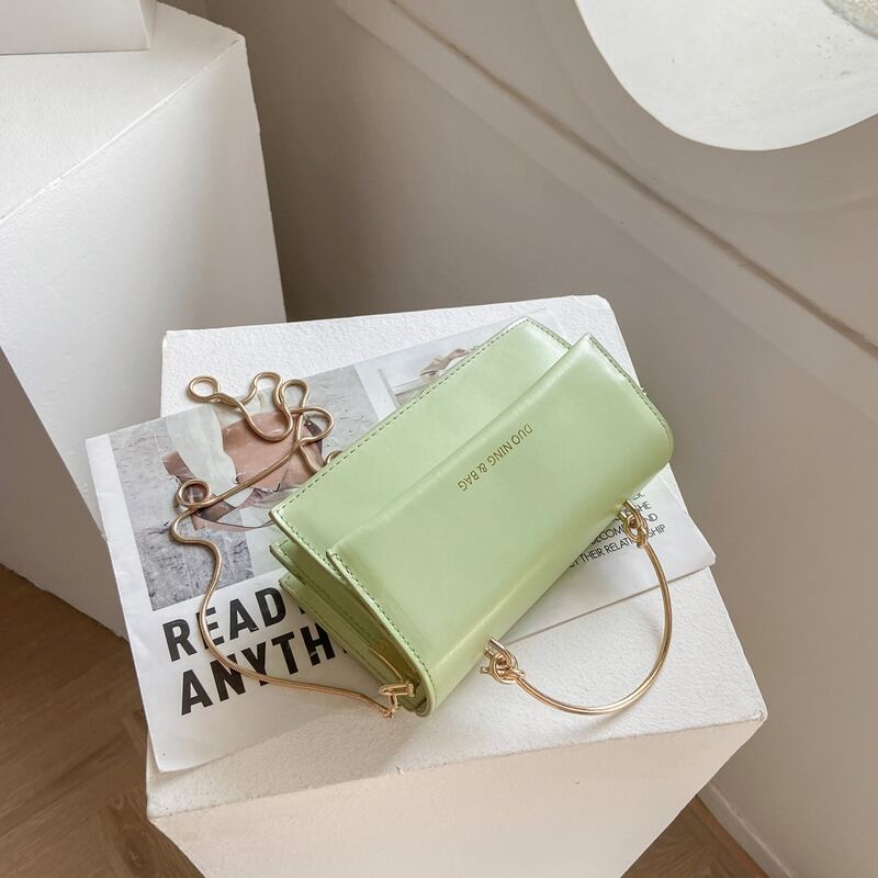 

Top Handle Chain Bag, Green