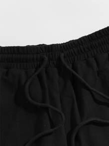 Manfinity Vakantie Kleurblok Paisley Mannenshort Knoop Koord Zak Zijstrepen