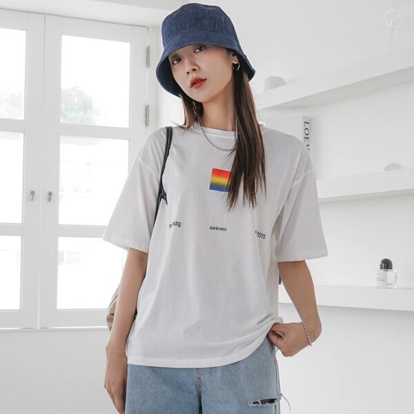 

Letter Graphic Tee, White