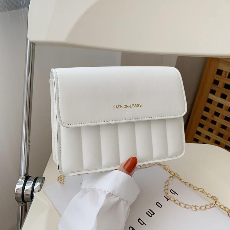 

Flap Crossbody Bag, White