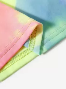 SHEIN 小女童紮染吊帶洋裝