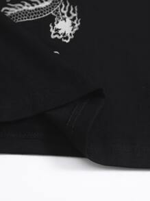 Muchica Áo thun Thú vật Giải trí - màu đen - Xem 5