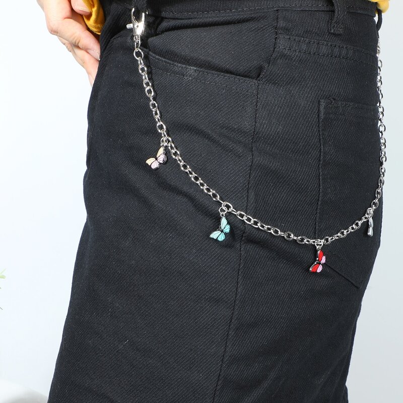 

Butterfly Charm Pant Chain, Silver