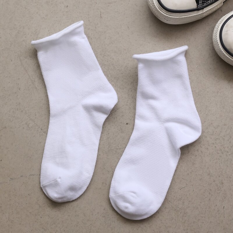 

Solid Crew Socks, White