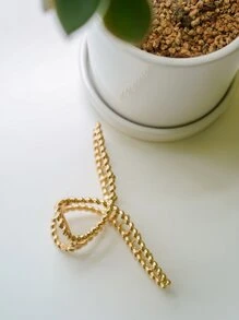 DAZY Metal Hair Claw Casual Claw Clips Hair Clips Hair Jaw Clip Hair Clamps Hair Clutch Hair Catcher Clip - Gold - View 9