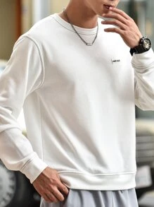 Manfinity 男士字母貼布運動衫