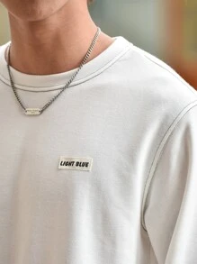 Manfinity 男士字母貼布運動衫