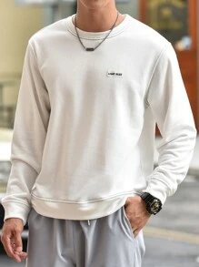 Manfinity 男士字母貼布運動衫