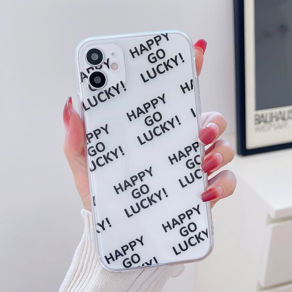 

Letter Graphic Phone Case, Clear