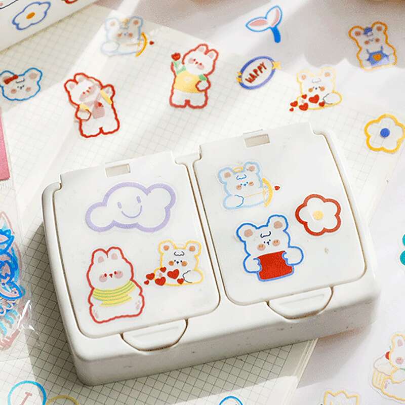 

45pcs Cartoon Graphic Sticker, Multicolor