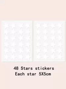 Bộ 48 miếng dán tường hình ngôi sao 3D phát sáng dùng trang trí phòng ngủ cho trẻ em, trang trí nhà cửa, hình mặt trăng phát sáng trong bóng tối, hình dán huỳnh quang tự làm, hình dán, hình dán tường, hình dán vinyl dùng trang trí nhà cửa, vật dụng trang trí mùa xuân, làm mới ngôi nhà của bạn, hình dán trang trí Rama, quà tặng sinh nhật, tốt nghiệp - Màu xanh lam - Xem 3