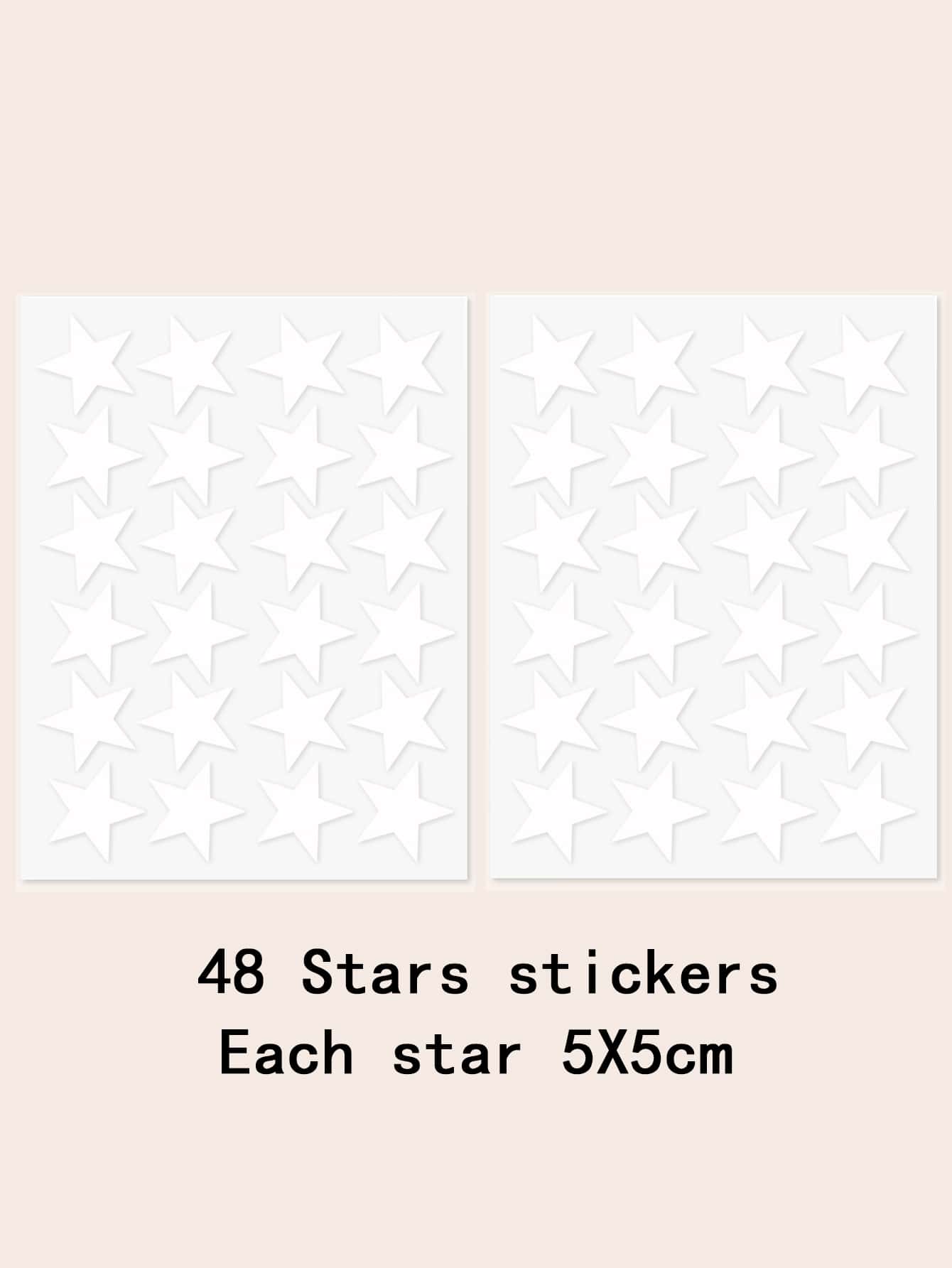 48 件/套夜光 3D 星点墙贴适用于儿童房卧室家居装饰夜光月亮贴花荧光 DIY 贴纸、贴纸、墙贴花、乙烯基贴花用于家居装饰、春季装饰品让您的家焕然一新、拉玛装饰贴纸礼物生日毕业 - 藍色 - 查看 2