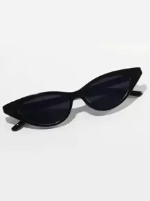 1 Pair Cat Eye Sunglasses, Fashion Classic Style Suitable For Travel, Party, Beach, Festivals, Sports, Vacation, Family Outings, Electronic Music Festivals, Summer Accessories, Street Style, Sports Style, Outdoor Activities, Golf, Hiking, Street Style, Holidays, Fishing, Driving, Vacation, Outdoor Activities - Black - View 5