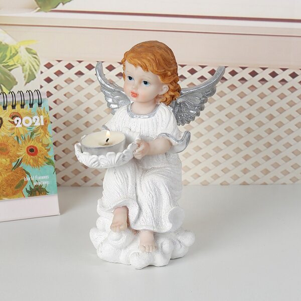 

Angel Shaped Candle Holder, Multicolor