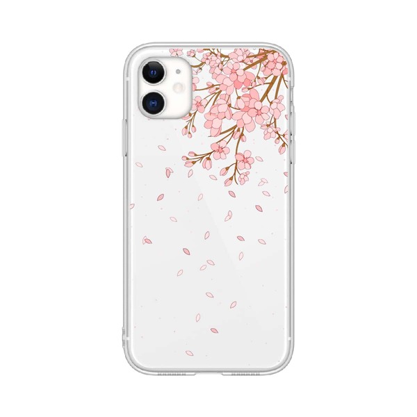 

Flower Pattern Clear Phone Case, Multicolor
