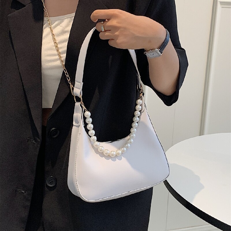 

Minimalist Shoulder Bag, White