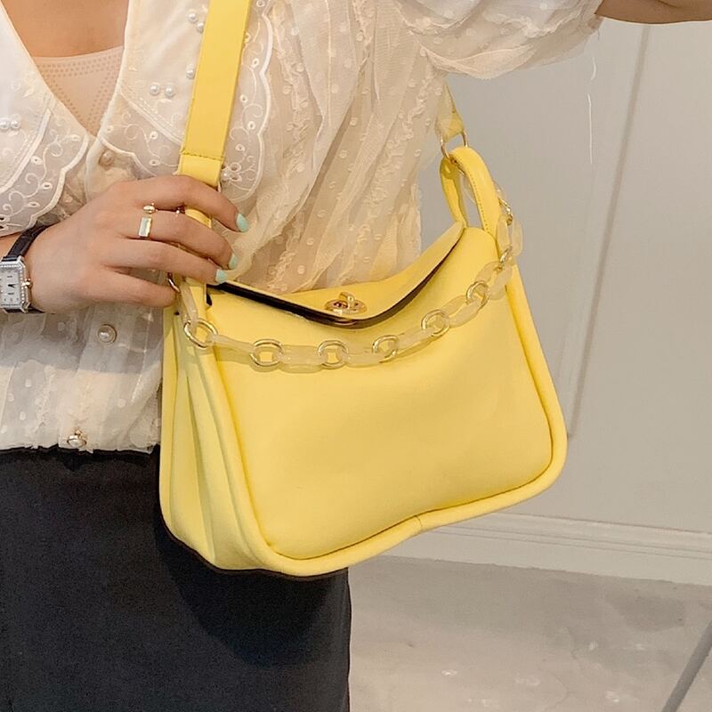 

Minimalist Shoulder Bag, Yellow