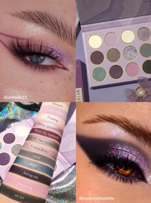 SHEGLAM Violet Vision Palette 12 色霧面閃光眼影盤紫色高光澤驚艷防暈染均勻著色專業絲般順滑易佩戴眼影眼影 品牌 美容 化妝 化妝品 適合女性與女孩 完美搭配冬季 Y2K 時尚 流行 生日禮物 假期 派對準備就緒 最佳顏色 - Violet Vision - 查看 6