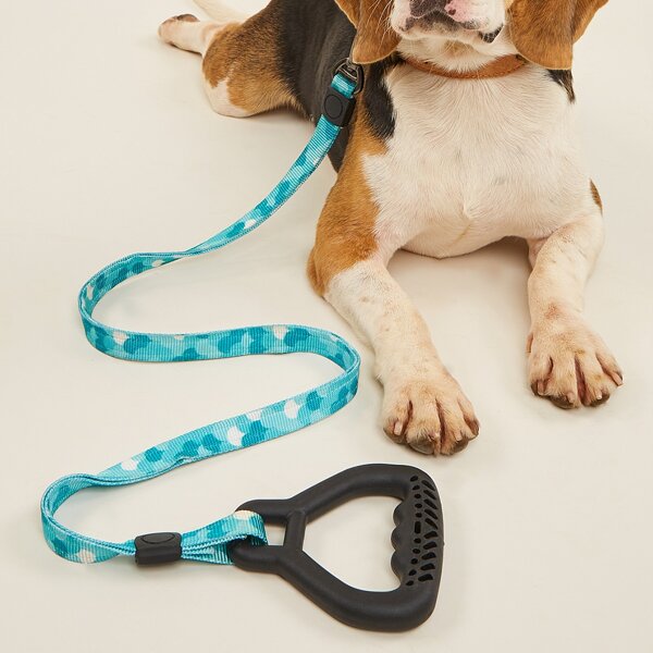 

Graphic Print Pet Leash, Blue