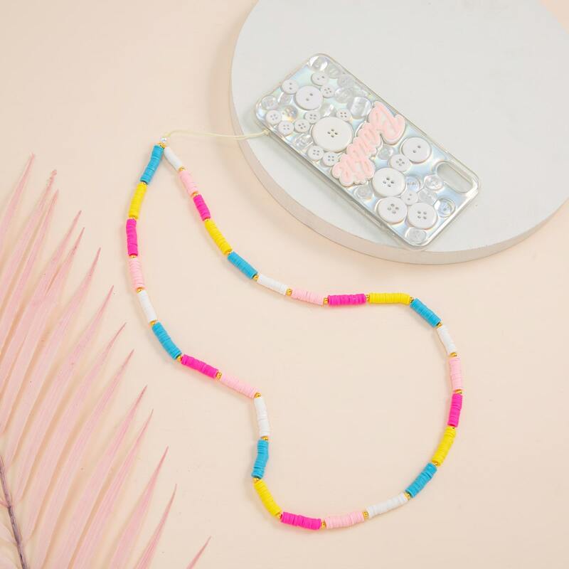 

Silicone Beaded Phone Lanyard, Multicolor