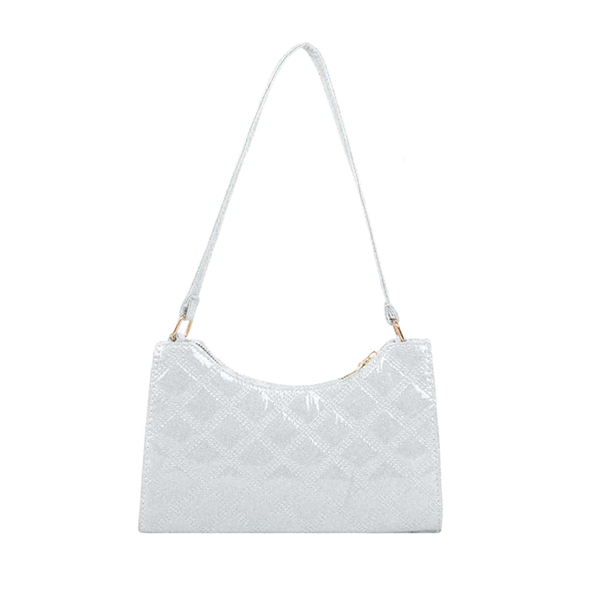 

Glitter Shoulder Bag, Silver