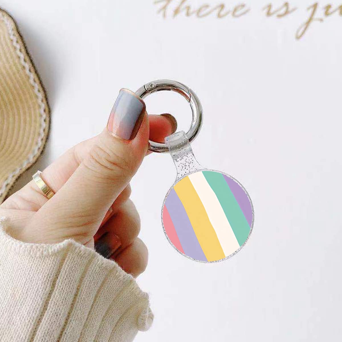

Color Block Case For Apple Airtag, Multicolor