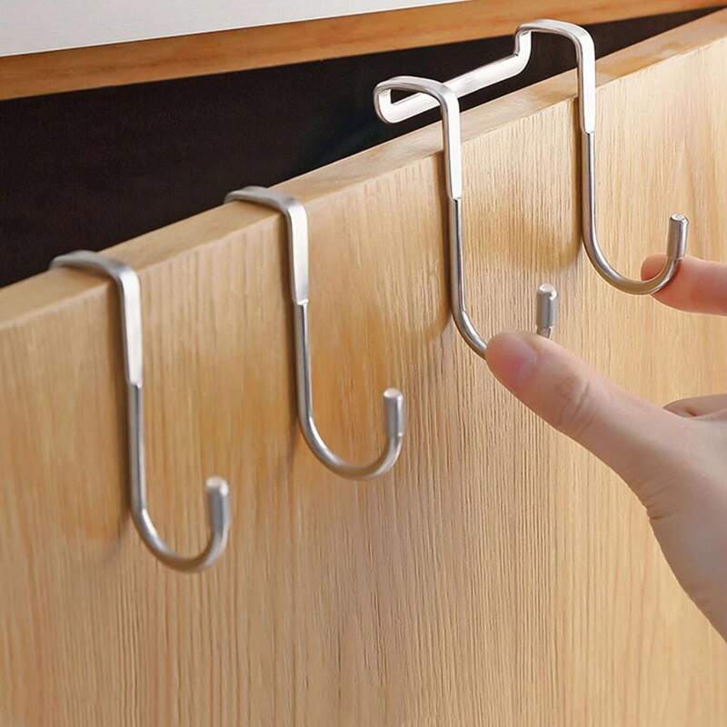 

1pc Stainless Steel Hook, Silver