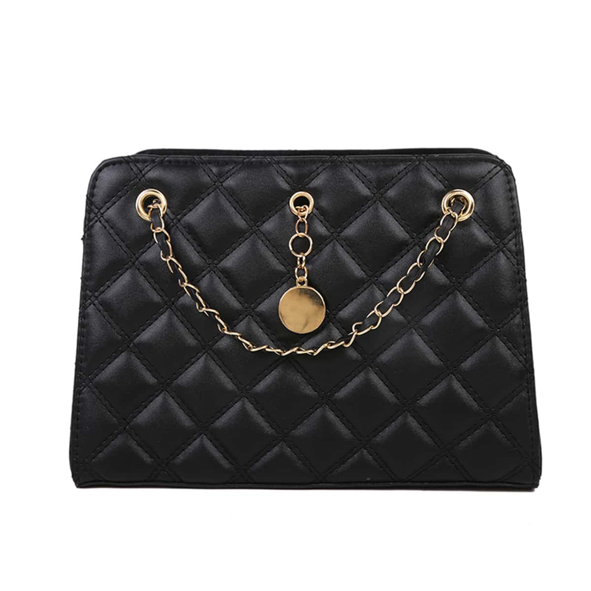 

Quilted Shoulder Bag, Black
