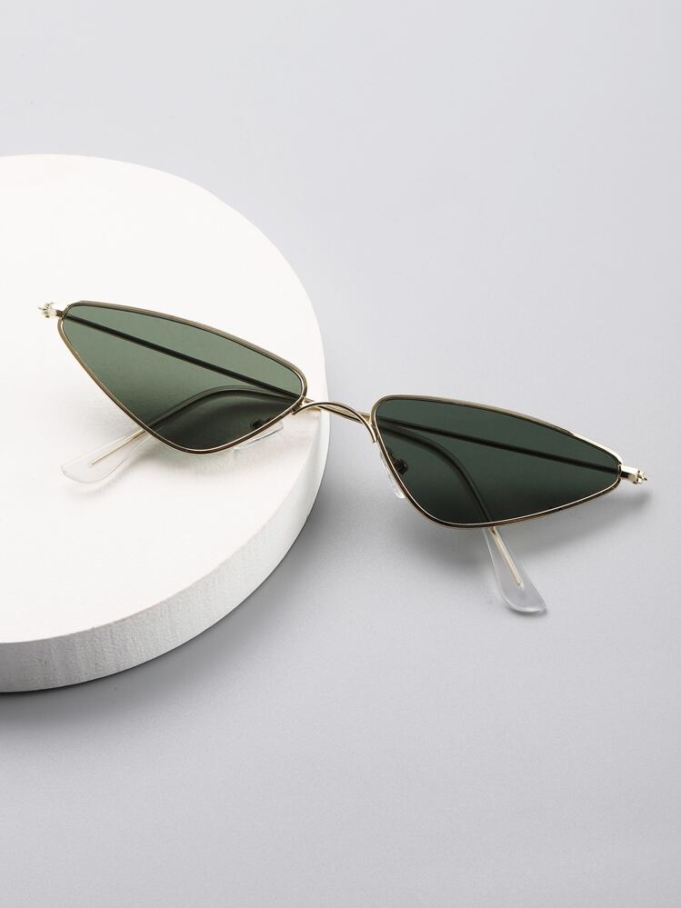 Män Cat Eye Modeglasögon - Mörk Grön - Visa 1