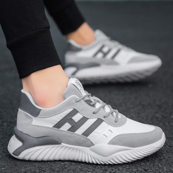 

Men Colorblock Running Shoes, Grey