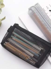 1 pieza bolso de lápiz unicolor al azar - Multicolor - Ver 2