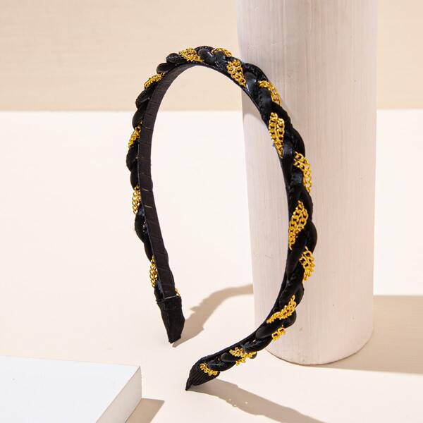 

Chain Decor Headband, Black