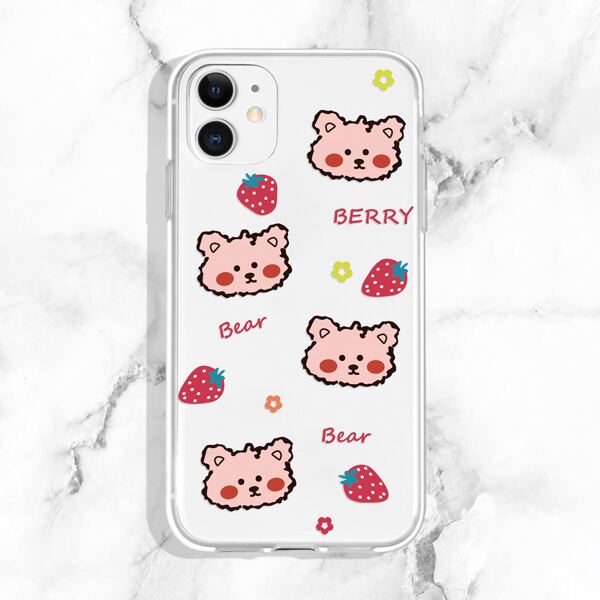 

Cartoon Graphic Clear Phone Case