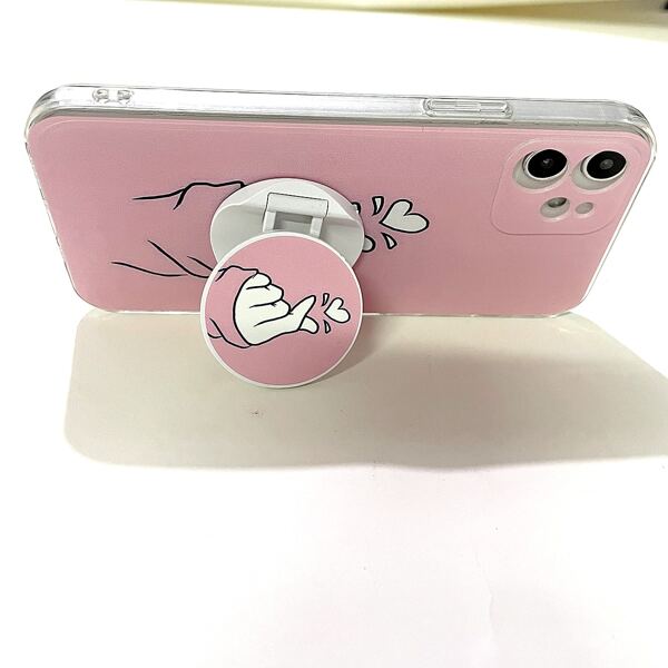 

Finger Heart Phone Case With Stand-Out Phone Grip, Multicolor