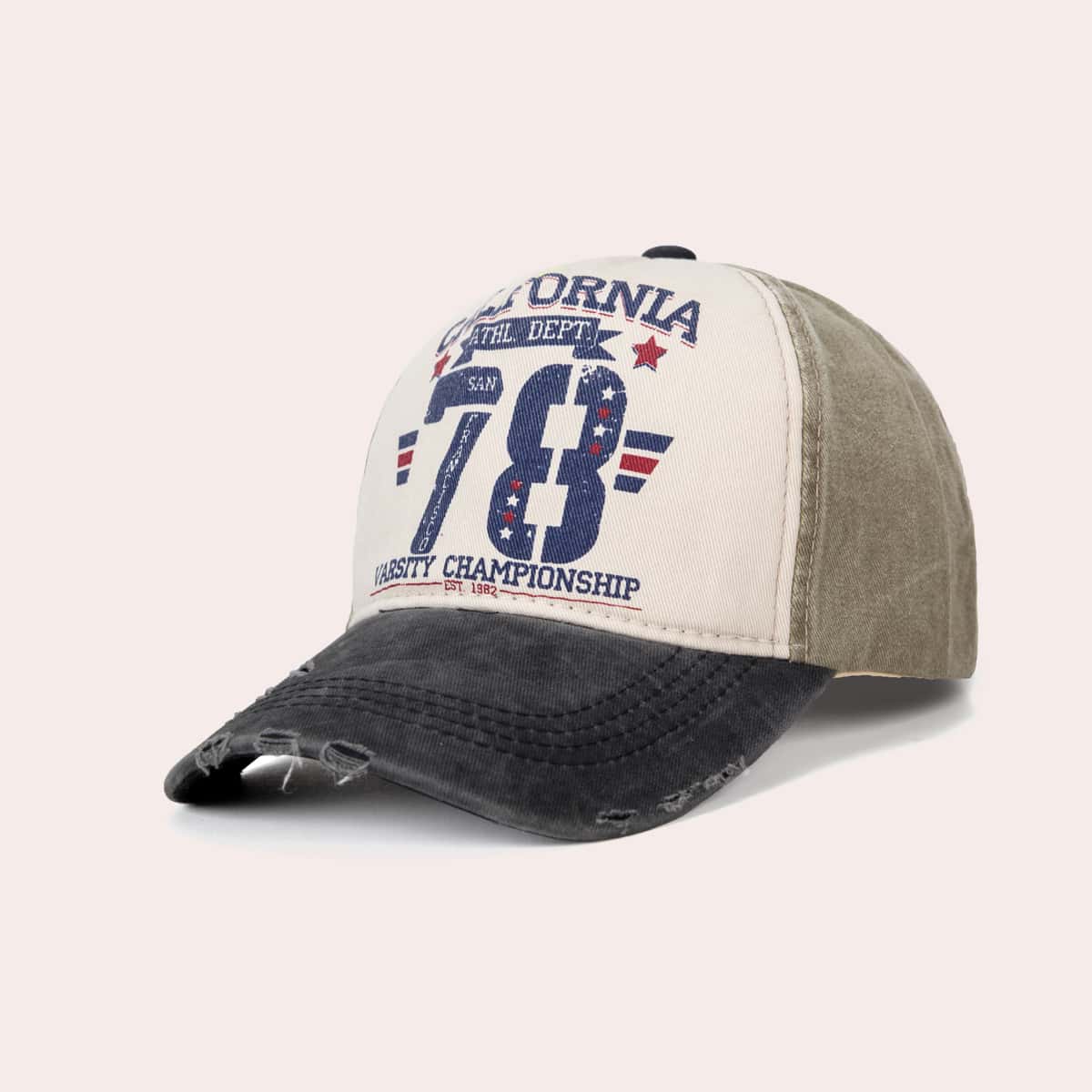 

Guys Letter Graphic Baseball Cap, Multicolor