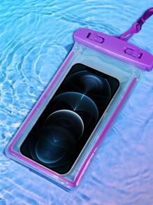 xcxjyf 1入組透明防水手機包 - 紫色 - 查看 12