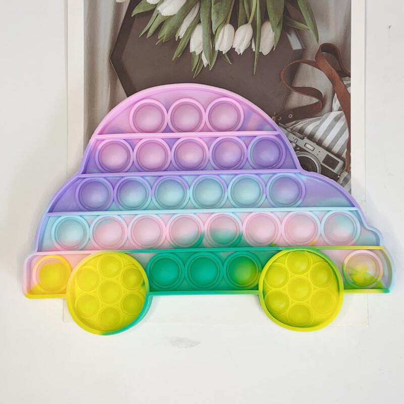 

1pc Car Push Pop Bubble, Multicolor