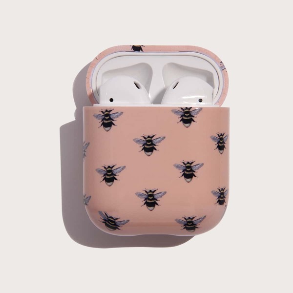 

Bee Pattern Case For Airpods, Pink