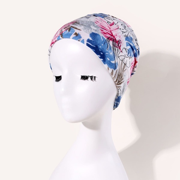 

Leaf Print Multi-purpose Hat, Multicolor