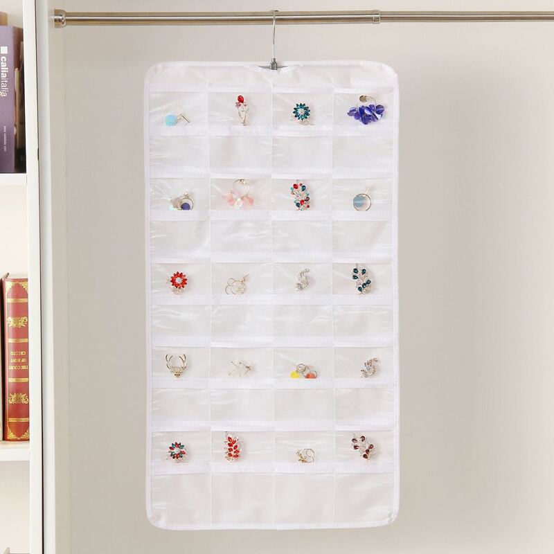 

1pc Hanging Jewelry Bag, White