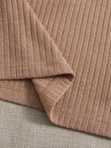 Muchica 4 piezas top tank tejido de canalé de cuello alto - Multicolor - Ver 5