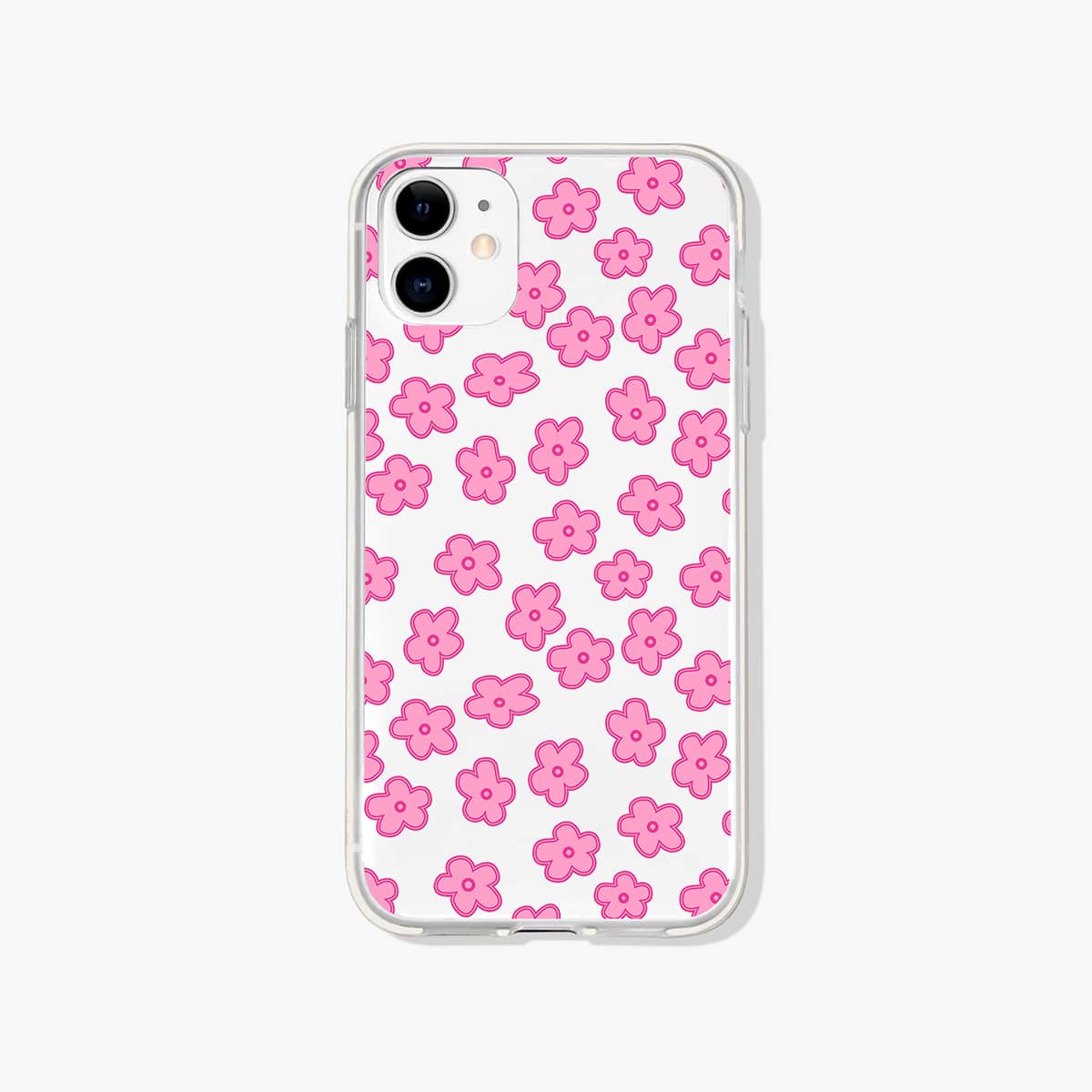 

Flower Pattern Phone Case, Clear