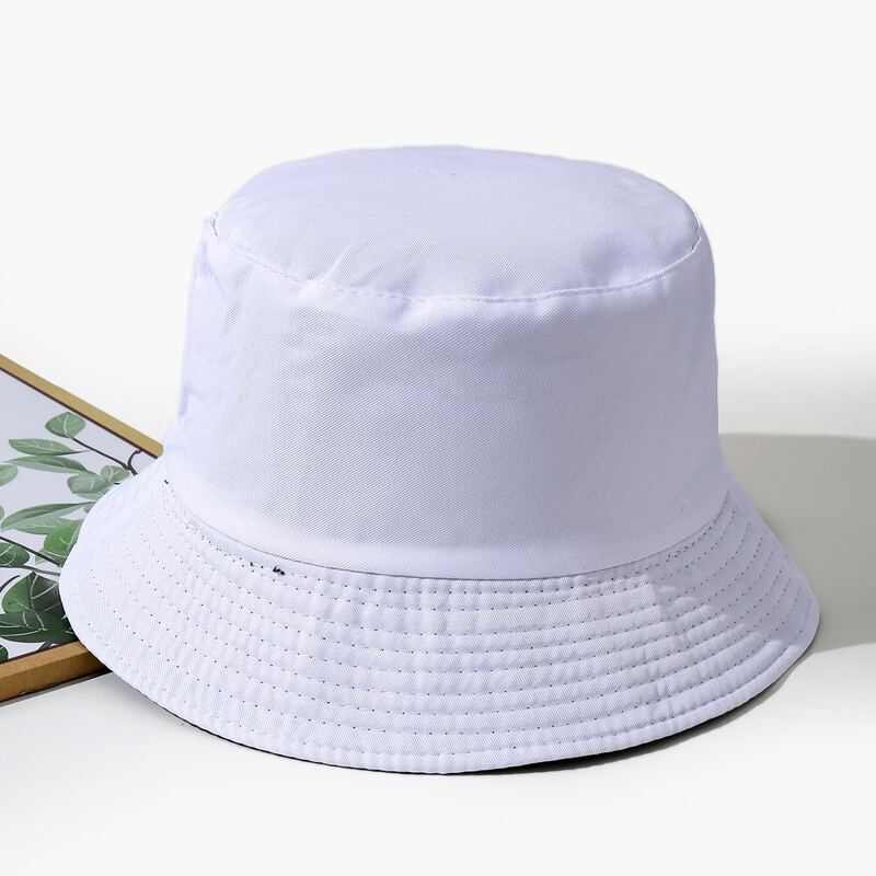 

Solid Reversible Bucket Hat, White