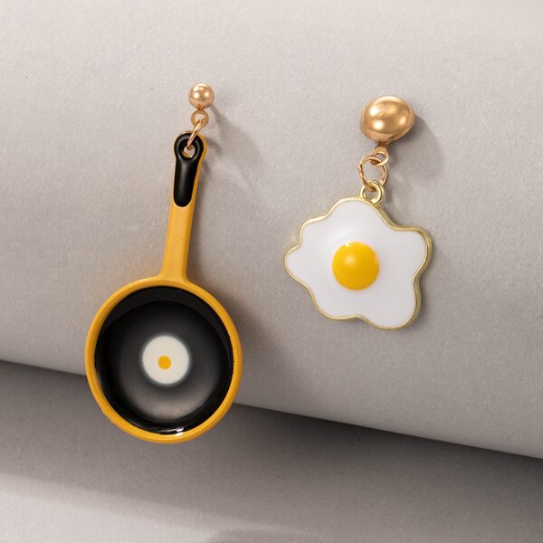 

Poached Egg Drop Earrings, Multicolor